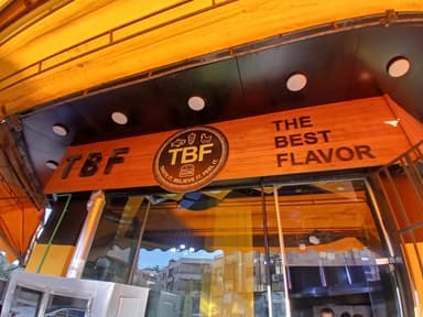 the best flavor(tbf) logo
