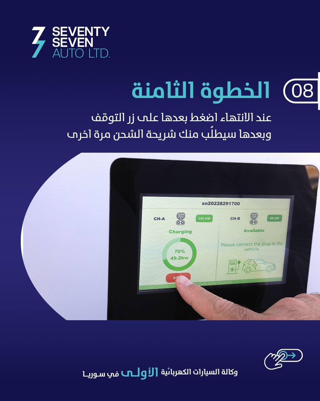 صورة منشأة 77 Auto Syria - قسم محطات شحن سيارات كهرباء في حرستا 9