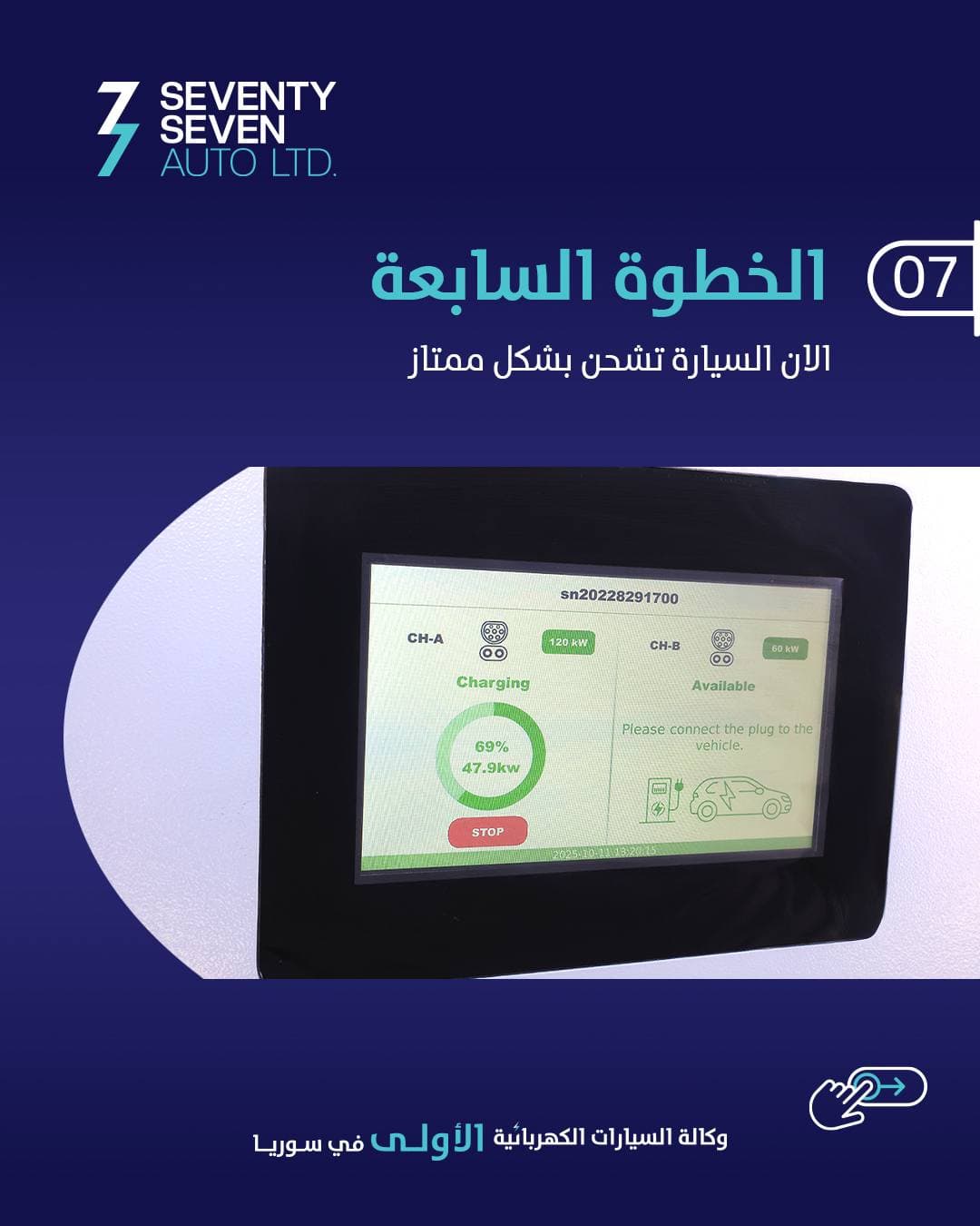 صورة منشأة 77 Auto Syria - قسم محطات شحن سيارات كهرباء في حرستا 8